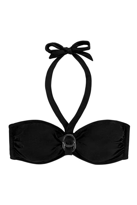 Dorina Soft Bandeau Bikini Top Black Swim Tops Odel Lk