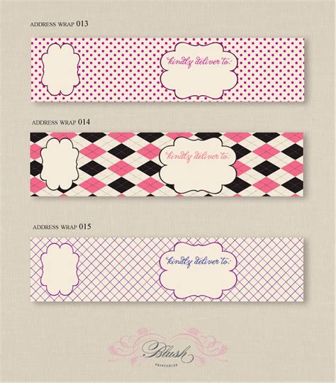 Wrap Around Address Labels Printable Design A Photo On Flickriver