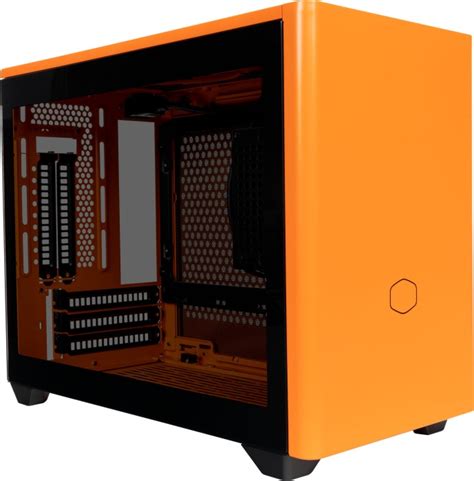 Cooler Master MasterBox NR200P Color Edition Sunset Orange Glasfenster