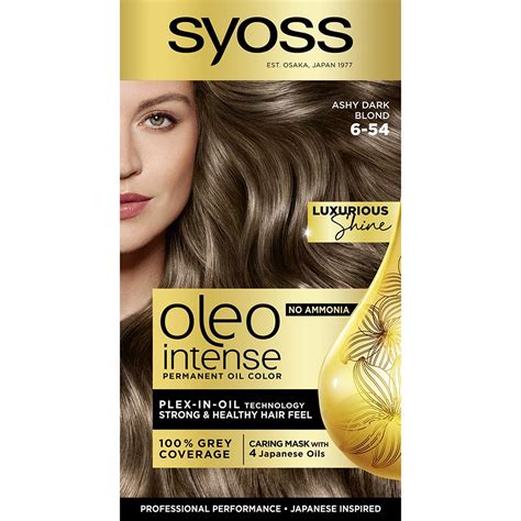 Syoss Color Oleo Intense Tartós hajfesték Dark Blonde Ammónia nélkül ml eMAG hu