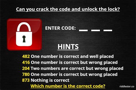 Crack The Code 3 Digit Puzzle With Solution 42 OFF