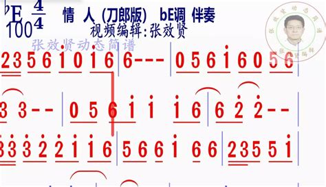 【张效贤爱音乐】情人（刀郎版）简谱be调伴奏 2万粉丝1万作品热议中音乐视频 免费在线观看 爱奇艺