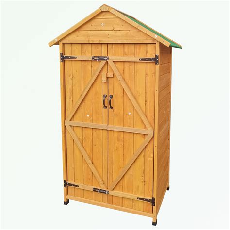 Hanada 3 Ft W X 2 Ft D Wood Vertical Tool Shed Wayfair