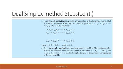 CHAPTER 3 SIMPLEX METHOD DUAL SIMPLEX METHOD BY