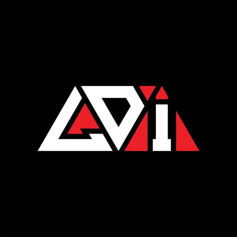 Ldi Triangle Letter Logo Design With Triangle Shape Ldi Triangle Logo