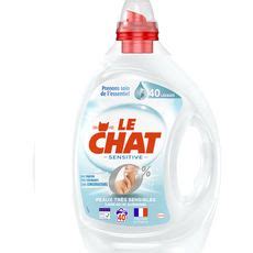 LE CHAT Lessive liquide sensitive peaux très sensibles 40 lavages 2l