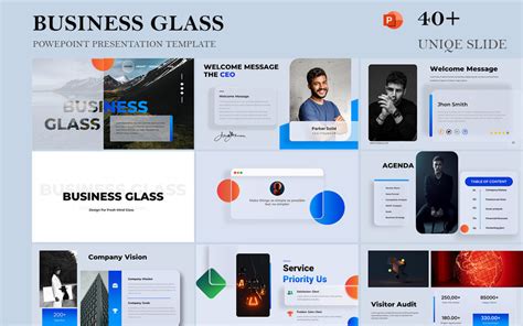 Business Glass Powerpoint Template 364349 Templatemonster