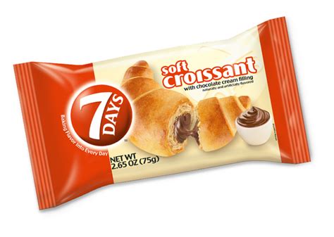 7 Days Soft Croissant with Chocolate, 75g – Parthenon Foods