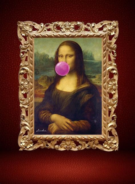 Mona Lisa Be Poppin A3 Digital Print Fun Renaissance Rework Mona Lisa