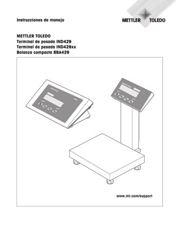 Mettler Toledo IND429 Serie Instrucciones de operación Manualzz