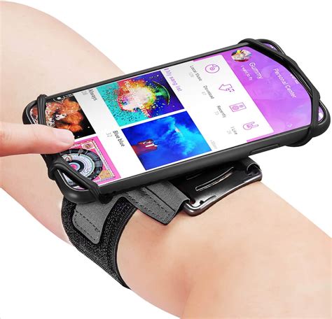 Newppon Rotatable Key Holder Running Phone Armband