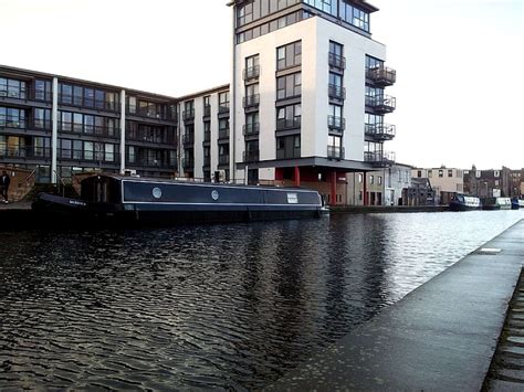 Boat Edinburgh Harbour Morning On The Union Canal Edinburgh