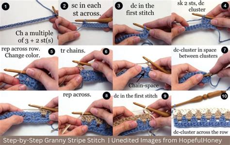 How To Crochet The Granny Stripe Stitch For Beginners Red Agape Blog