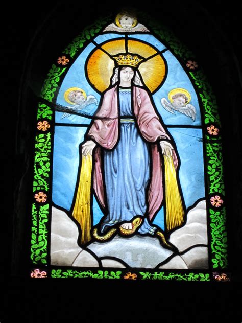 Mary Queen Of Heaven Stained Glass Window Monceau Flickr