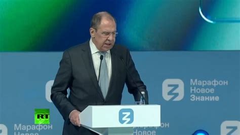 Russian Fm Lavrov Holds Speech At The New Knowledge Educational