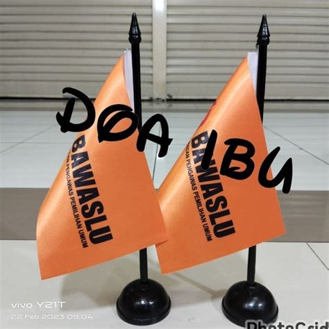 Jual Tiang Kayu Meja Bendera Meja Bawaslu Shopee Indonesia