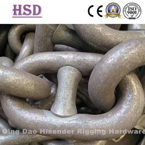 Self Colour U U U Grade Stud Anchor Chain China Welded Link