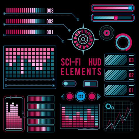 Futuristic Hud Elements 15635002 Vector Art At Vecteezy