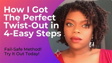 Two Strand Flat Twist Method Natural Hair Perfect Twist Out Every