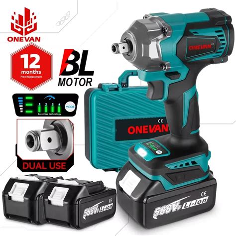 ONEVAN 1200 N M Brushless Electric Impact Wrench 1 2 Cordless 3 Funtion