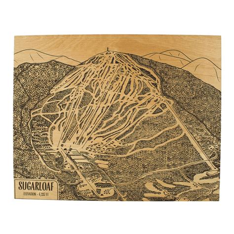 Sugarloaf Trail Map 16x20 Sugarloaf Mountain by BenoitsDesignCo