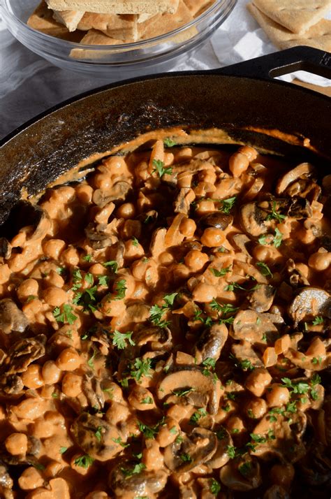 Mushroom And Chickpea Stroganoff Recipe Tarragon Table