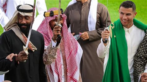 Ronaldo Celebrates Saudi Foundation Day In Traditional Thobe Dress See