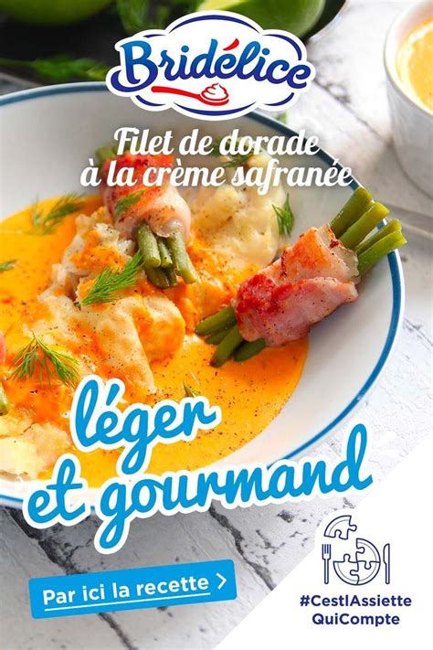 Recette Filet de dorade à la crème safranée Recette Plat Moyen