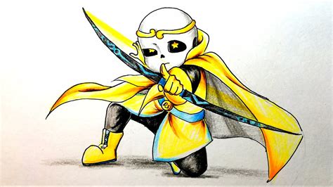 How To Draw Dream Sans Undertale Dreamtale Vẽ Dream Sans Youtube