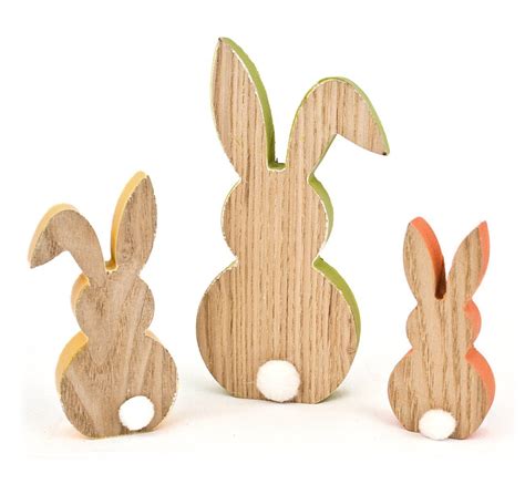 X Deko Figur Osterhase Hase Silhouette Aus Holz Cm