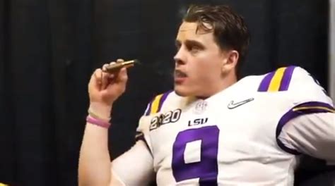 Joe Burrow Celebrated Winning National Championship By Smoking A Cigar