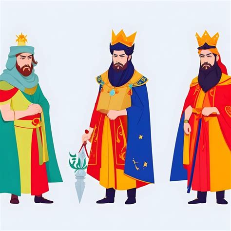 Ilustraci N Plana Reyes Magos D A Dise O Colorido Imagen Vector Arte