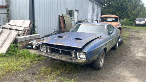 1973 Ford Mustang Mach 1 Spent 30 Years In A Yard 351 V8 Comes Back To