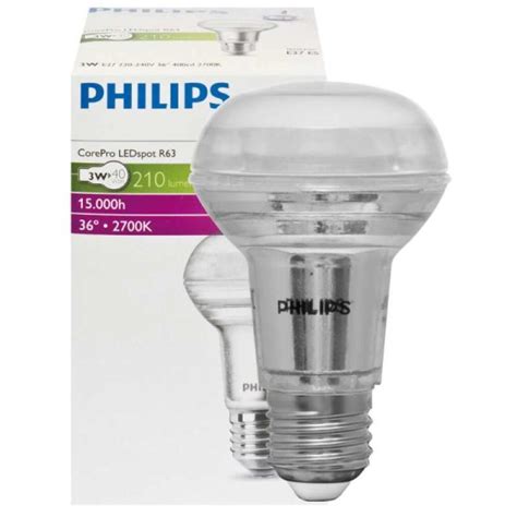 LED Reflektorlampe R63 E27 COREPRO 3W 210lm 2700K Phil