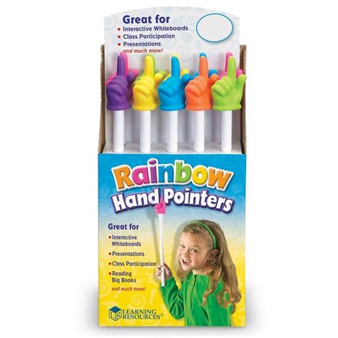 Learning Resources 10 Piece Rainbow Hand Pointers Set Wayfair