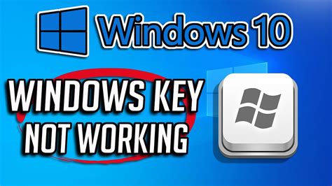 Fix Windows Key Not Working On Windows 10 Youtube