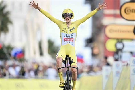 Tour De France Tadej Pogacar Remporte Le Chrono Final De Nice Et