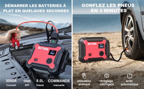 Buture Booster Batterie Voiture En Psi Compresseur D Air A