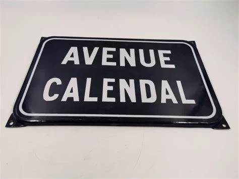 ANCIENNE PLAQUE DE Rue Emaillee Avenue Calendal EUR 39 00 PicClick FR