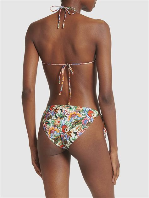 ETRO Printed Lycra Triangle Bikini Set Etro