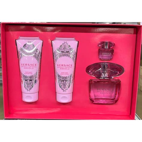 Versace Bright Crystal Absolu By Versace Piece Gift Set Oz