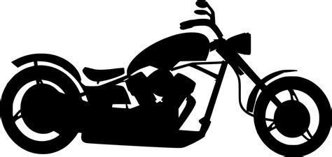 Vector Silhouette Of Motorbike On White Background 23570440 Vector Art