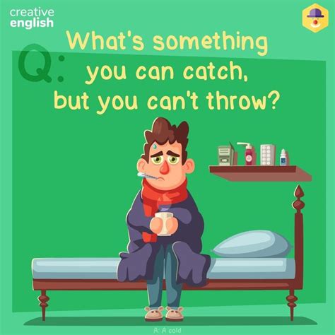 Creative English Learning On Instagram To Catch A Cold Is An