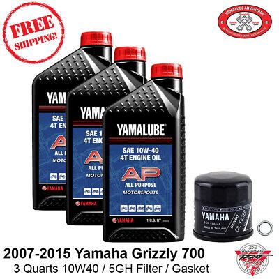 2007 2015 Yamaha Grizzly 700 Oil Change Kit EPS Hunter Special Edition