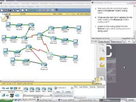 Cis Cisco Packet Tracer Investigating Connected Static