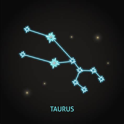 Premium Vector Neon Taurus Zodiac Sign