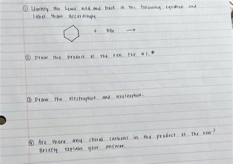 Solved Identify The Lewis Acid And Base In The Following Chegg