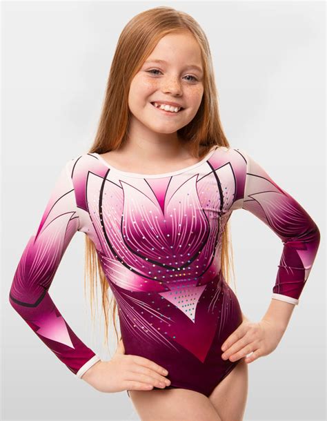 Lotus Long Sleeve Deluxe Gymnastics Leotard Velocity Pro Sport