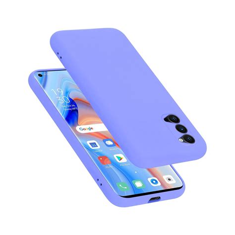 Oppo Reno4 PRO silikondeksel case Lilla Elkjøp