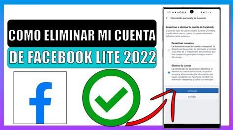 Como Eliminar Mi Cuenta De Facebook Lite Youtube